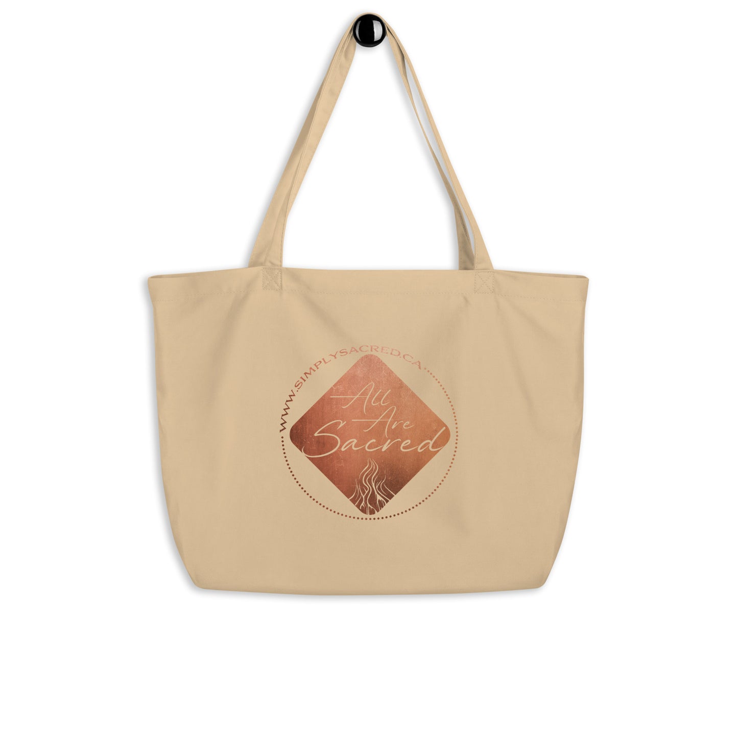 All Are Sacred Large organic tote bag