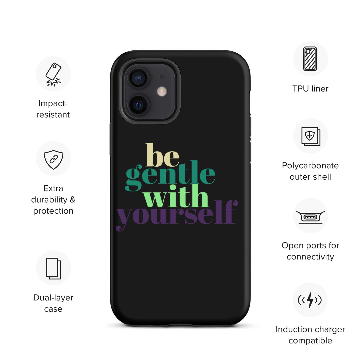 Be Gentle With Yourself Tough Case for iPhone®