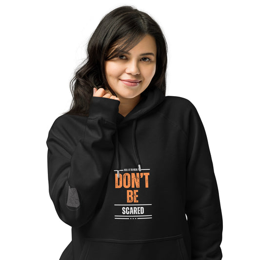 Don't Be Scared, Be Prepared Unisex eco raglan hoodie