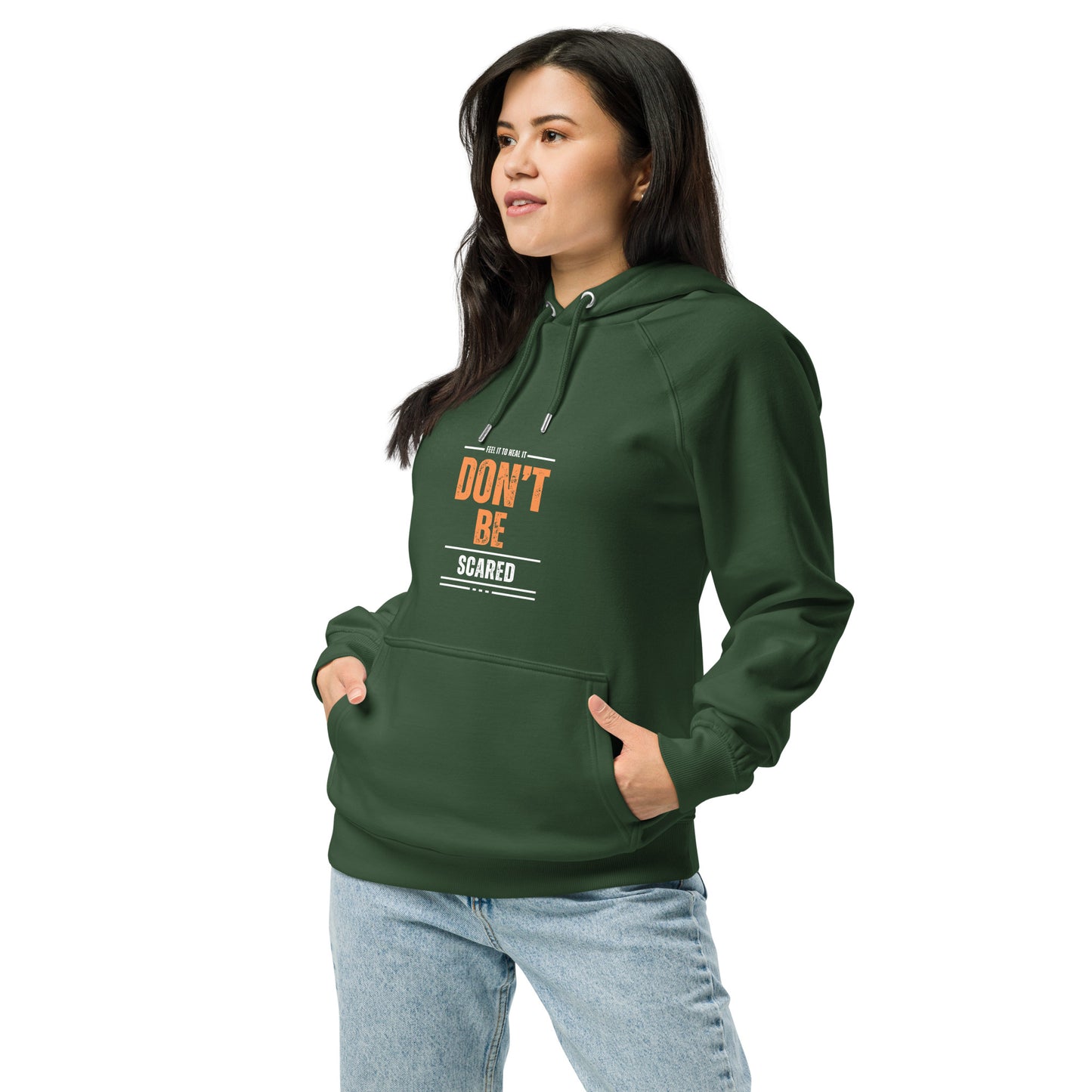 Don't Be Scared, Be Prepared Unisex eco raglan hoodie