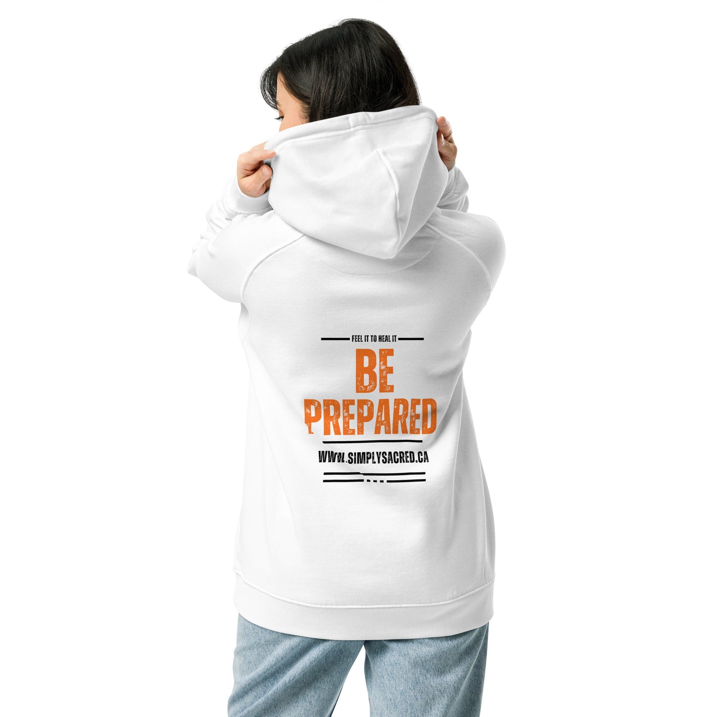 Don't Be Scared, Be Prepared Unisex eco raglan hoodie