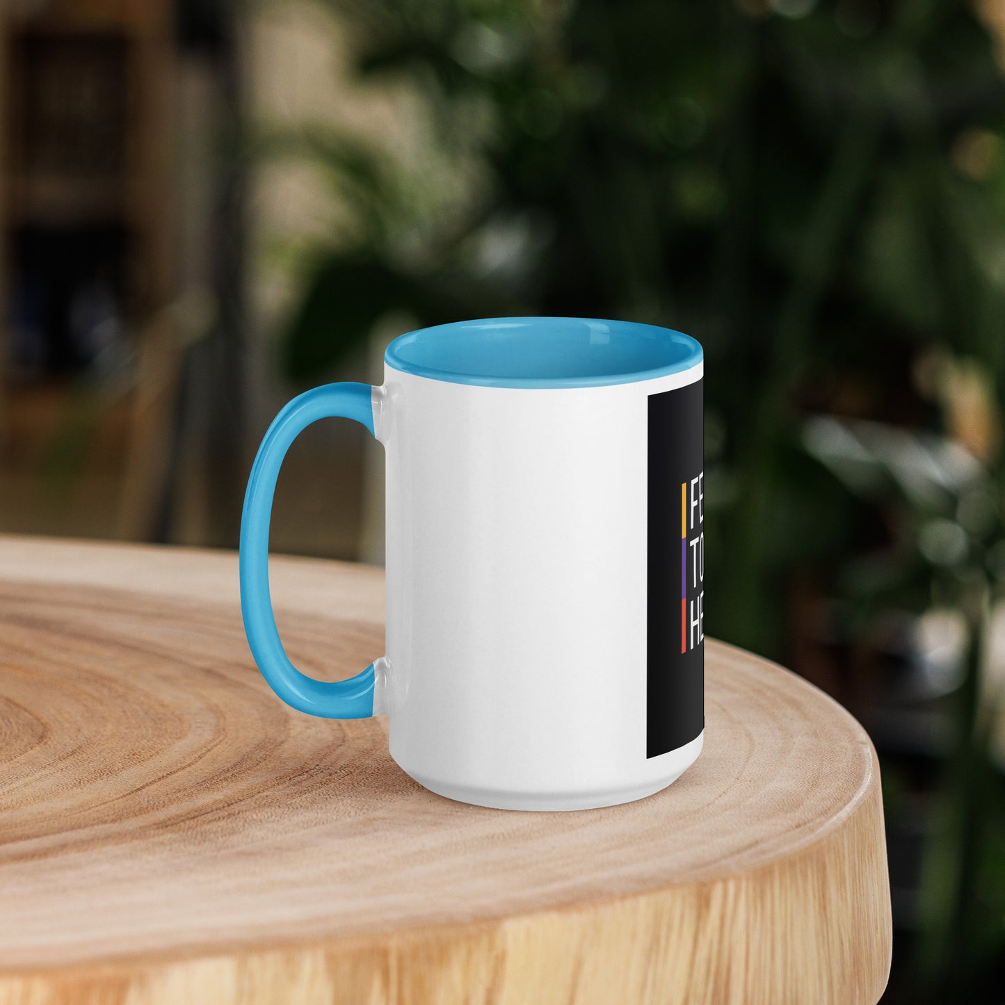 Feel it to Heal it Mug with Color Inside