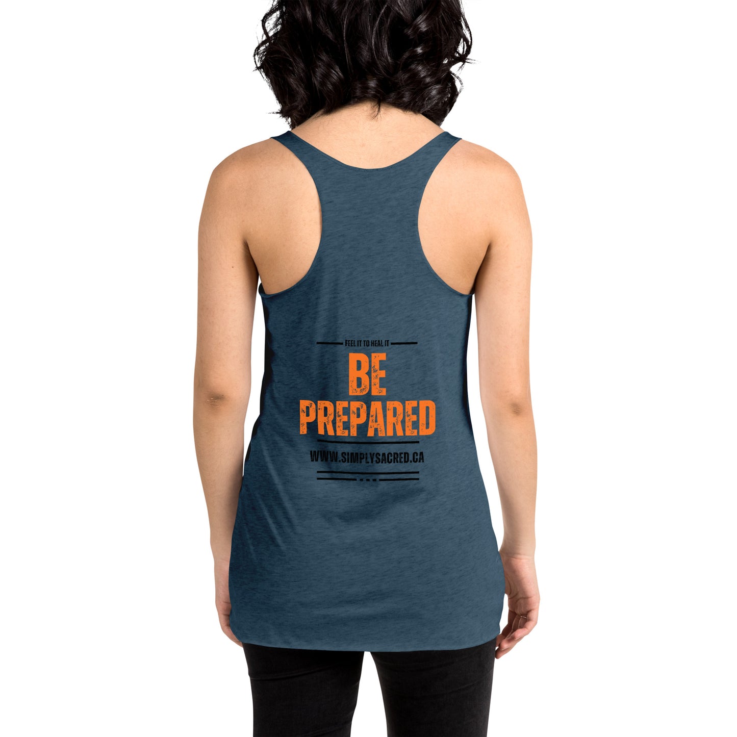 Don't Be Scared , Be Prepared Women's Racerback Tank