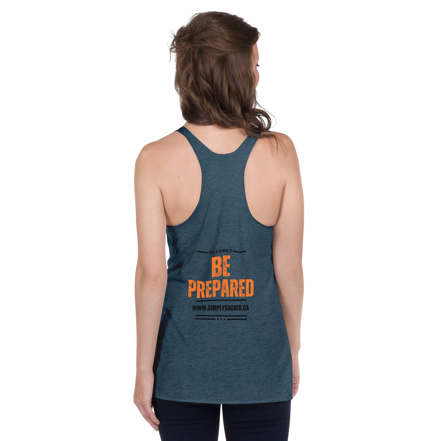 Don't Be Scared , Be Prepared Women's Racerback Tank