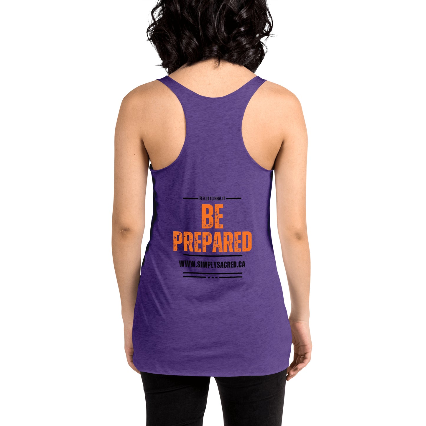 Don't Be Scared , Be Prepared Women's Racerback Tank