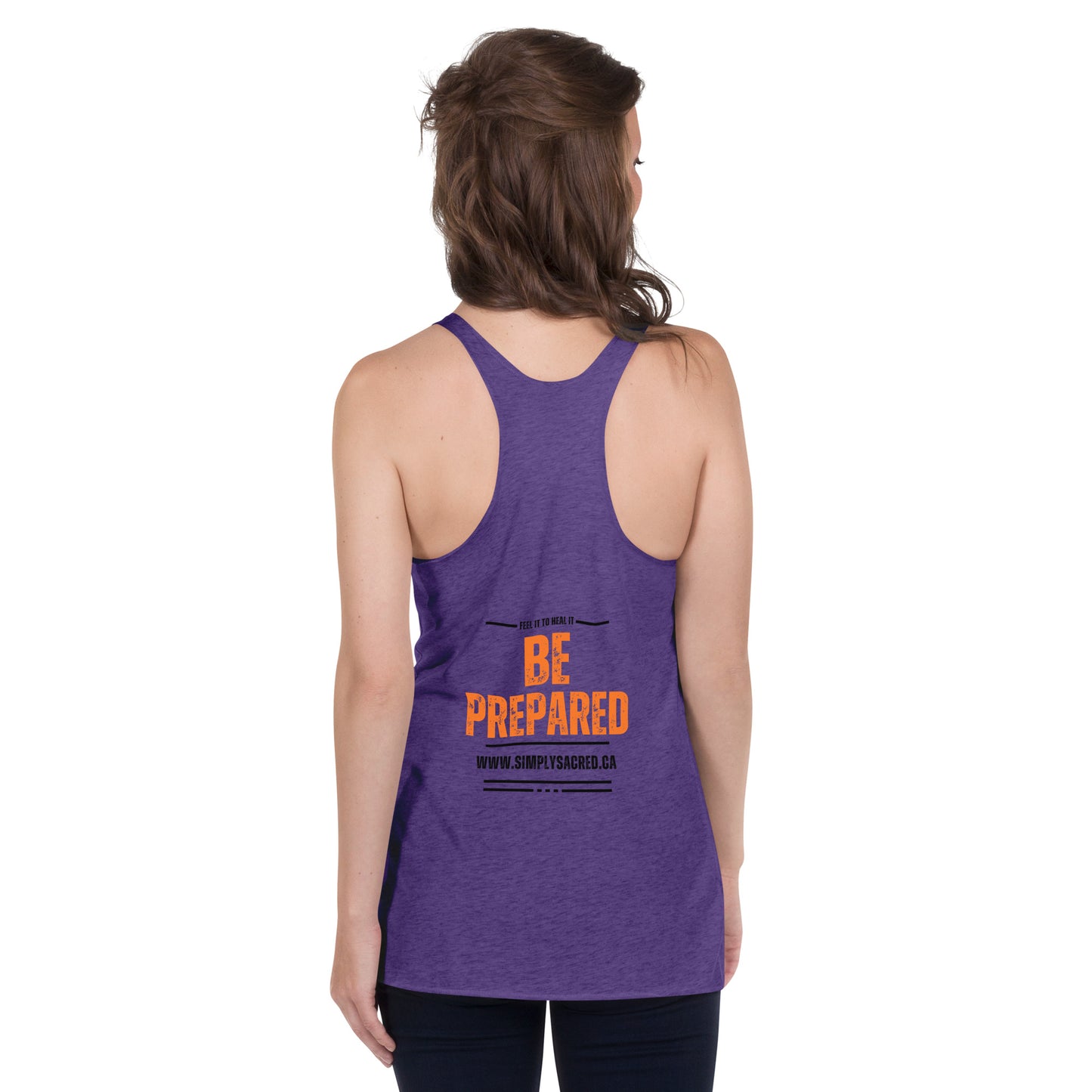 Don't Be Scared , Be Prepared Women's Racerback Tank