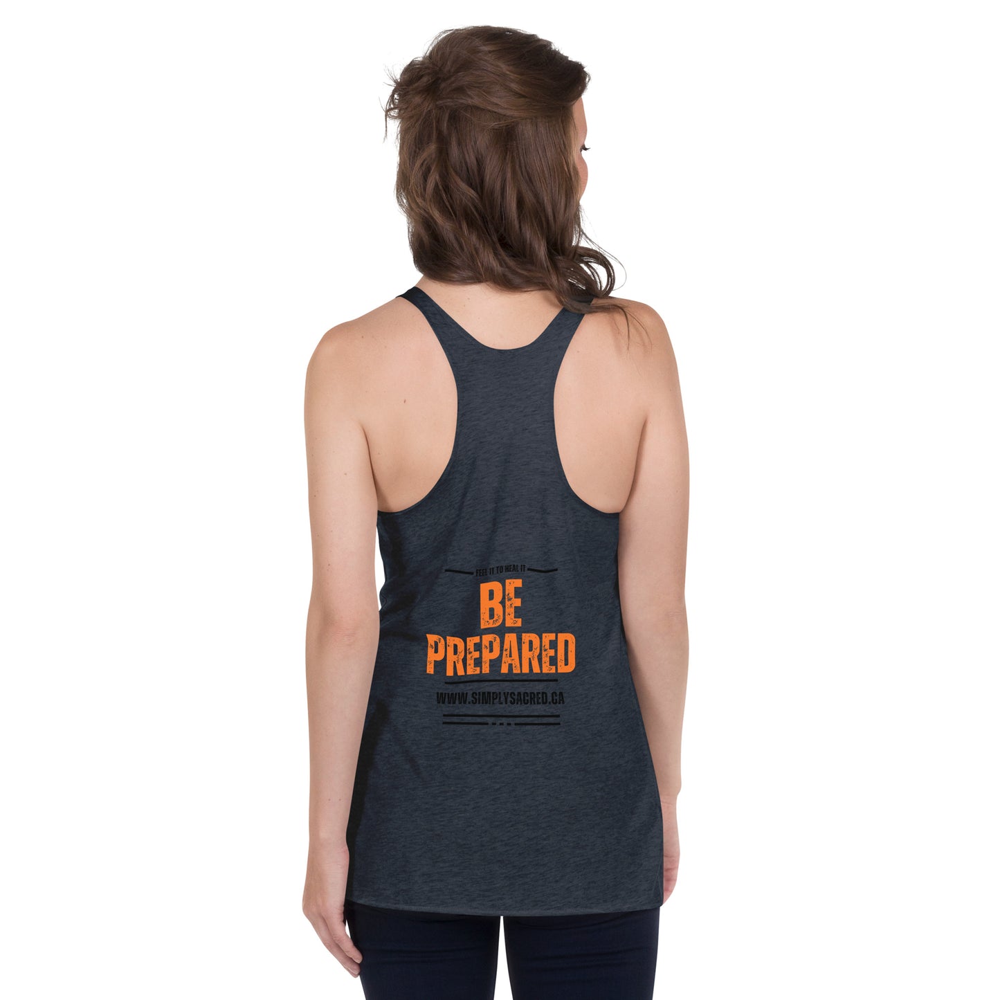 Don't Be Scared , Be Prepared Women's Racerback Tank