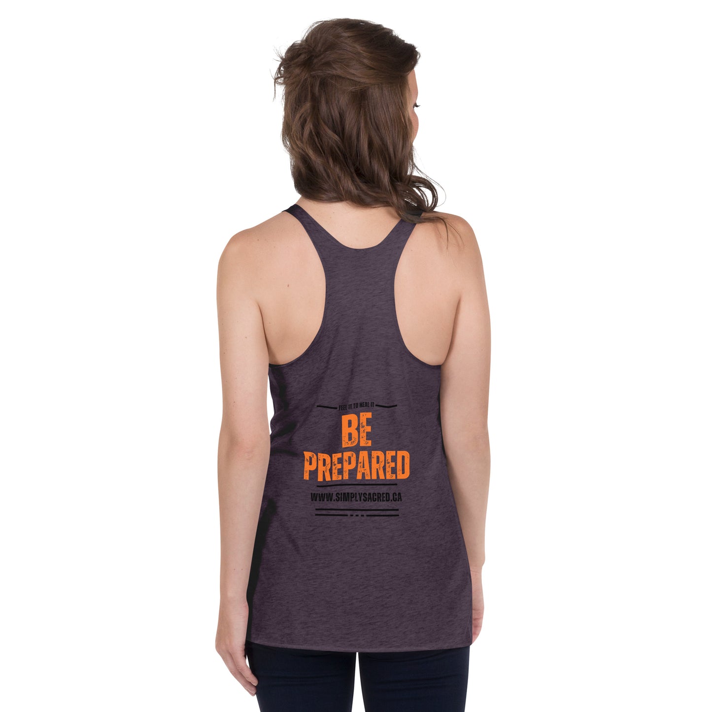 Don't Be Scared , Be Prepared Women's Racerback Tank