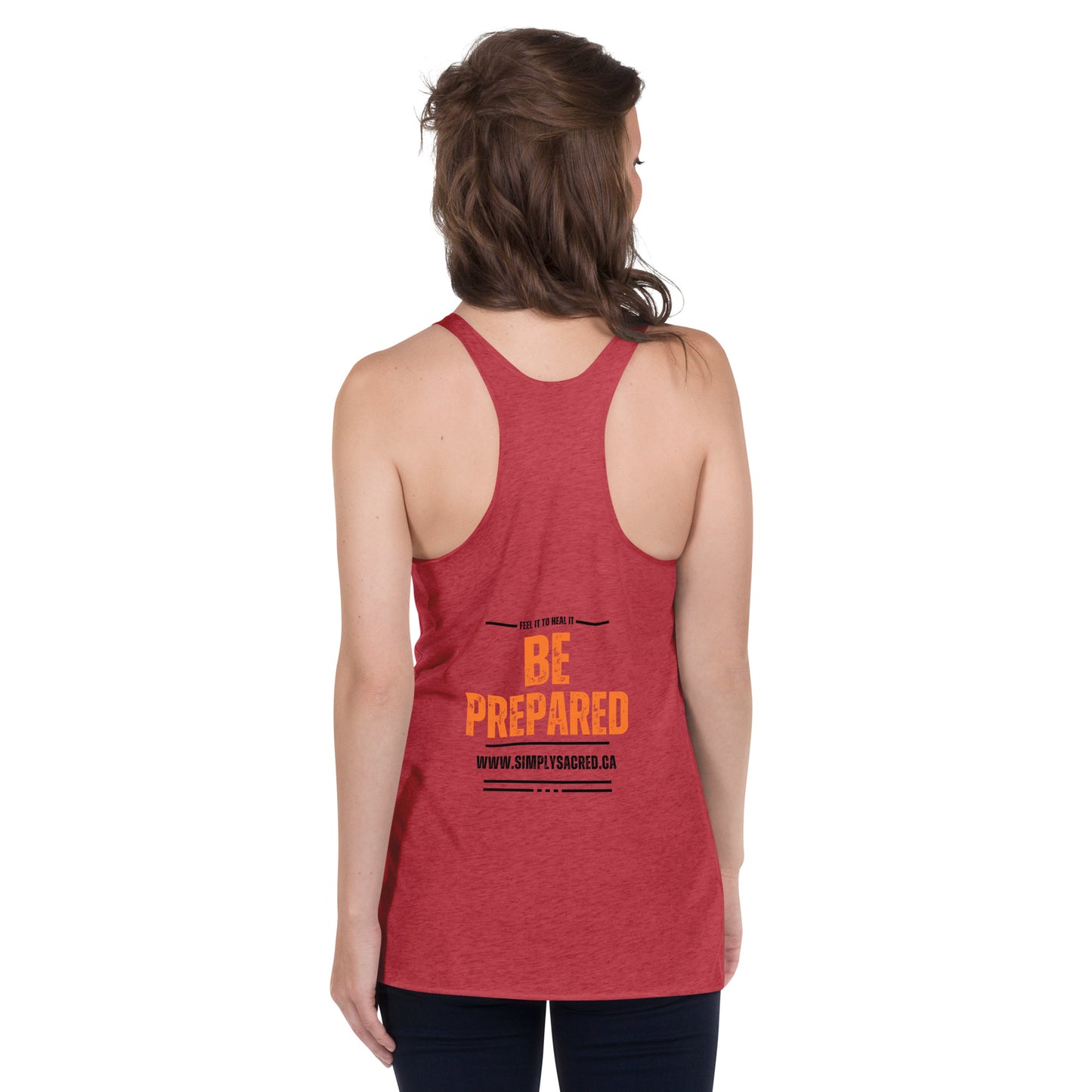 Don't Be Scared , Be Prepared Women's Racerback Tank